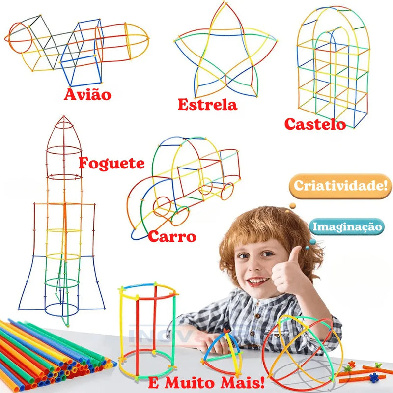 Brinquedo Infantil De Construção Criativa MAGIC MUNDO - Infinitas Possibilidades Divertidas [PROMOÇÃO DE LANÇAMENTO]
